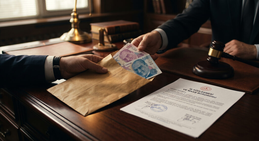 Maaşın Elden Ödenmesi Nedeniyle Haklı Fesih ve Tazminat Hakkı (2026) 4 Maaşın elden ödenmesi haklı fesih ve kıdem tazminatı davalarında hukuki destek.